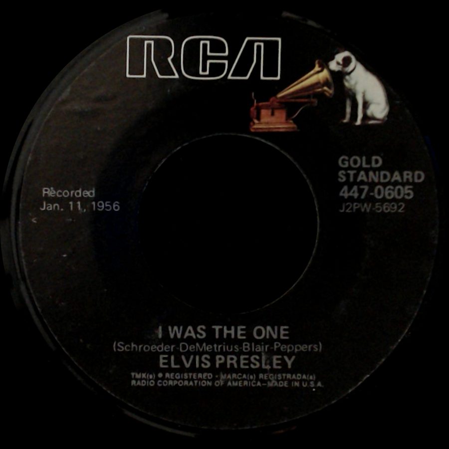 Elvis Presley - Heartbreak Hotel / I Was The One side B