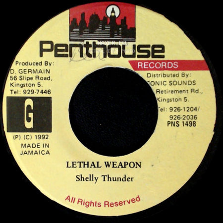 Shelly Thunder - Lethal Weapon / Unknown Title B side A