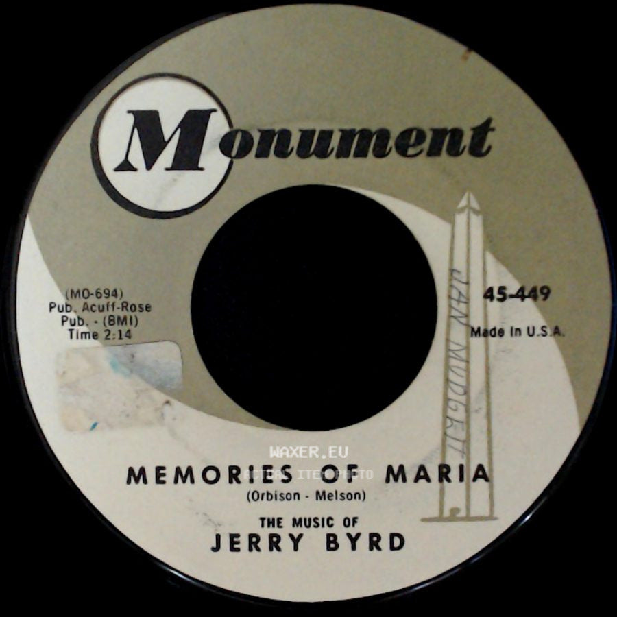 Jerry Byrd - Memories Of Maria / Invitation (To Love) side A