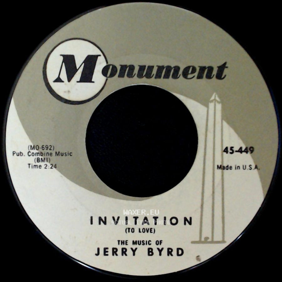 Jerry Byrd - Memories Of Maria / Invitation (To Love) side B
