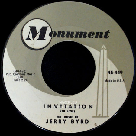 Jerry Byrd - Memories Of Maria / Invitation (To Love) side B