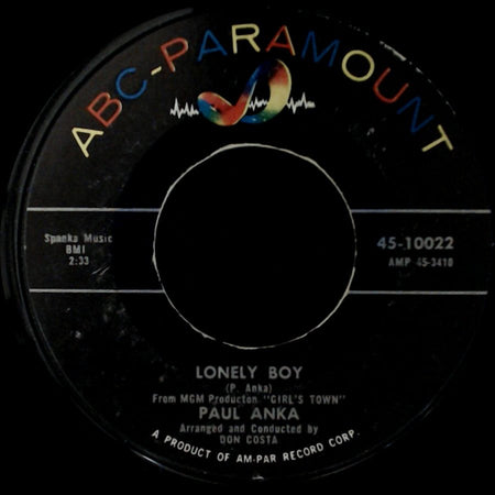 Paul Anka - Lonely Boy / Your Love side A