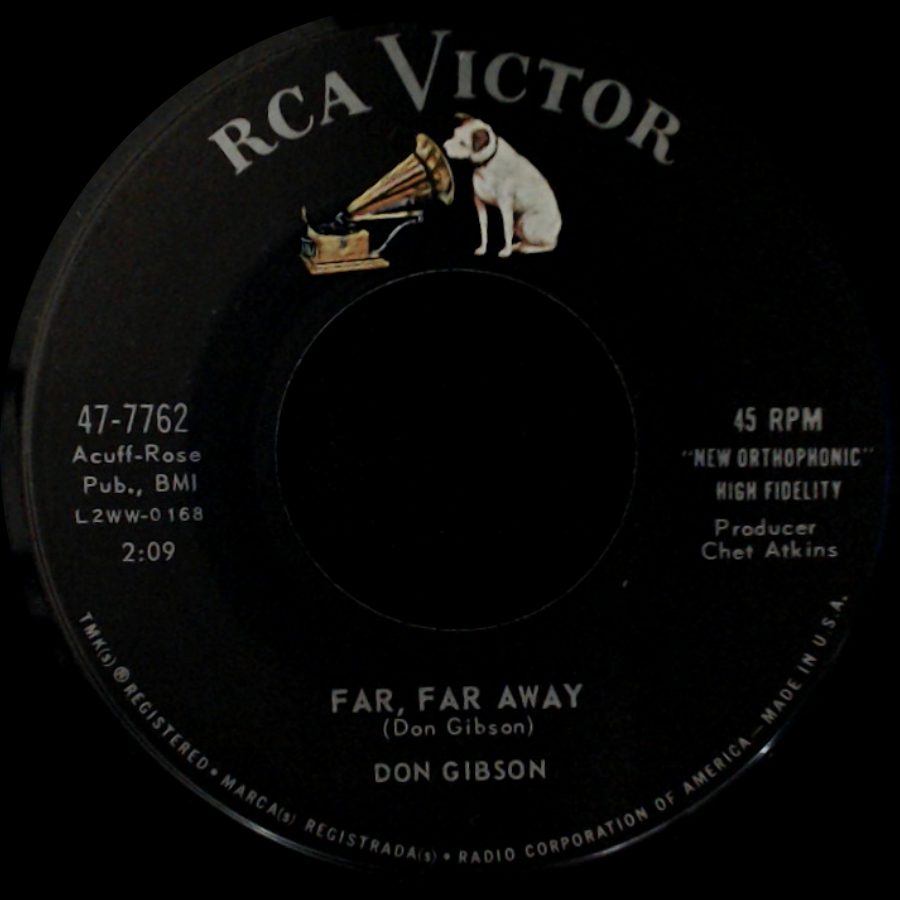 Don Gibson - A Legend In My Time / Far, Far Away side B