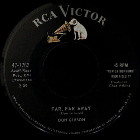 Don Gibson - A Legend In My Time / Far, Far Away side B