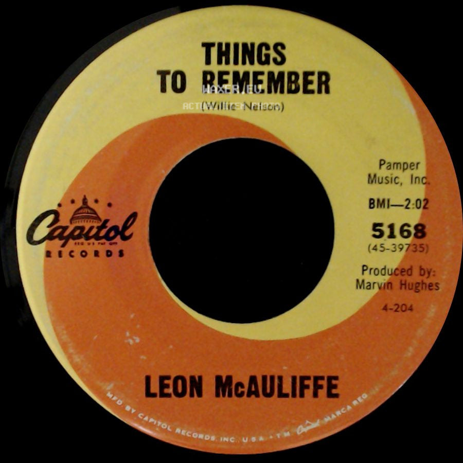 Leon Mcauliffe - Things To Remember / Bluesville, U.S.A. side A