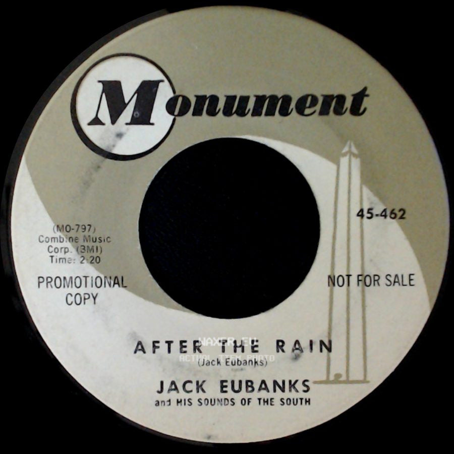 Jack Eubanks And His Sounds Of The South - Since I Met You Baby / After The Rain side B