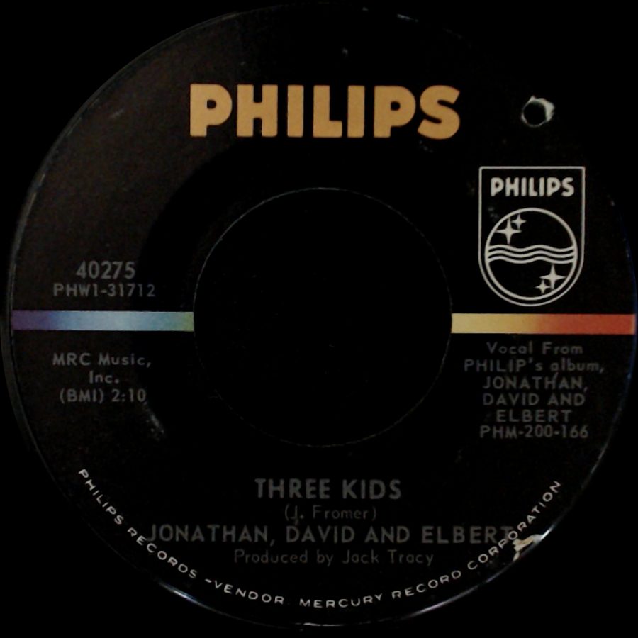 Jonathan, David And Elbert - Three Kids / Woke Up This Morning side A
