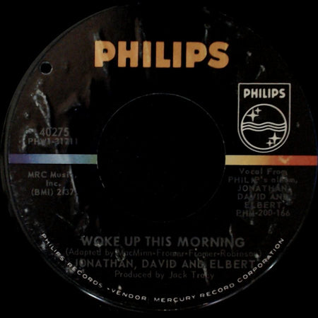Jonathan, David And Elbert - Three Kids / Woke Up This Morning side B