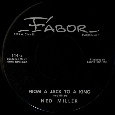 Ned Miller - Parade Of Broken Hearts / From A Jack To A King side B