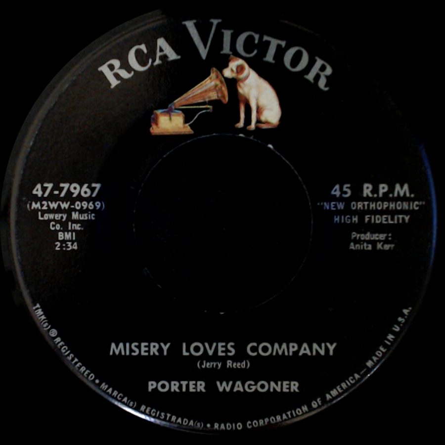 Porter Wagoner - Misery Loves Company / I Cried Again side A