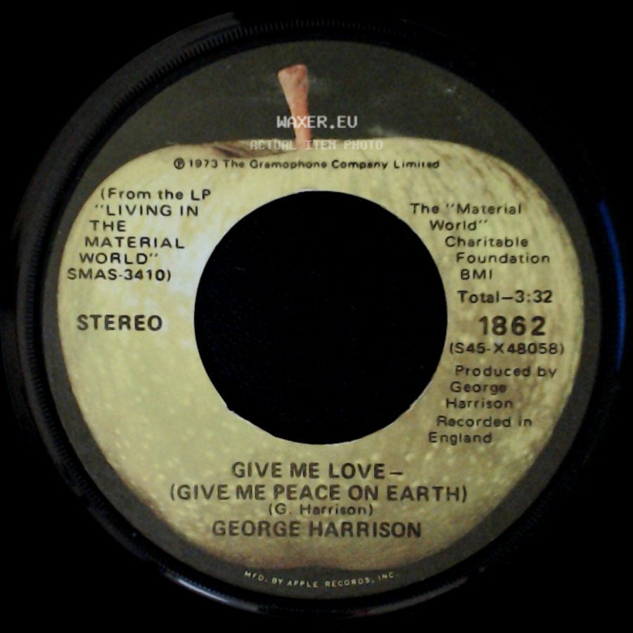 George Harrison - Give Me Love - (Give Me Peace On Earth) / Miss O'dell side A