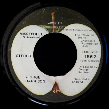 George Harrison - Give Me Love - (Give Me Peace On Earth) / Miss O'dell side B