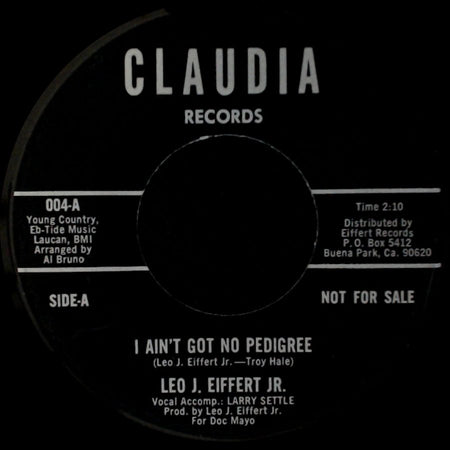 Leo J. Eiffert Jr. - I Ain't Got No Pedigree / Noble Napoleon Polynesian Waltz side A