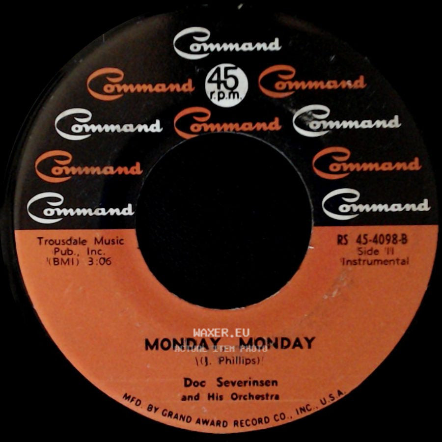 Doc Severinsen And His Orchestra - Music To Think By / Monday, Monday side B