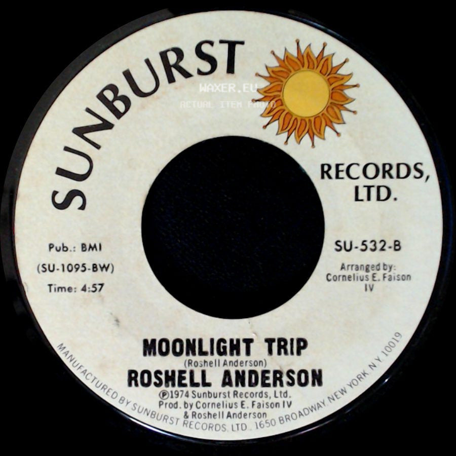 Roshell Anderson - Moonlight Trip / I'm Crackin' Up side A