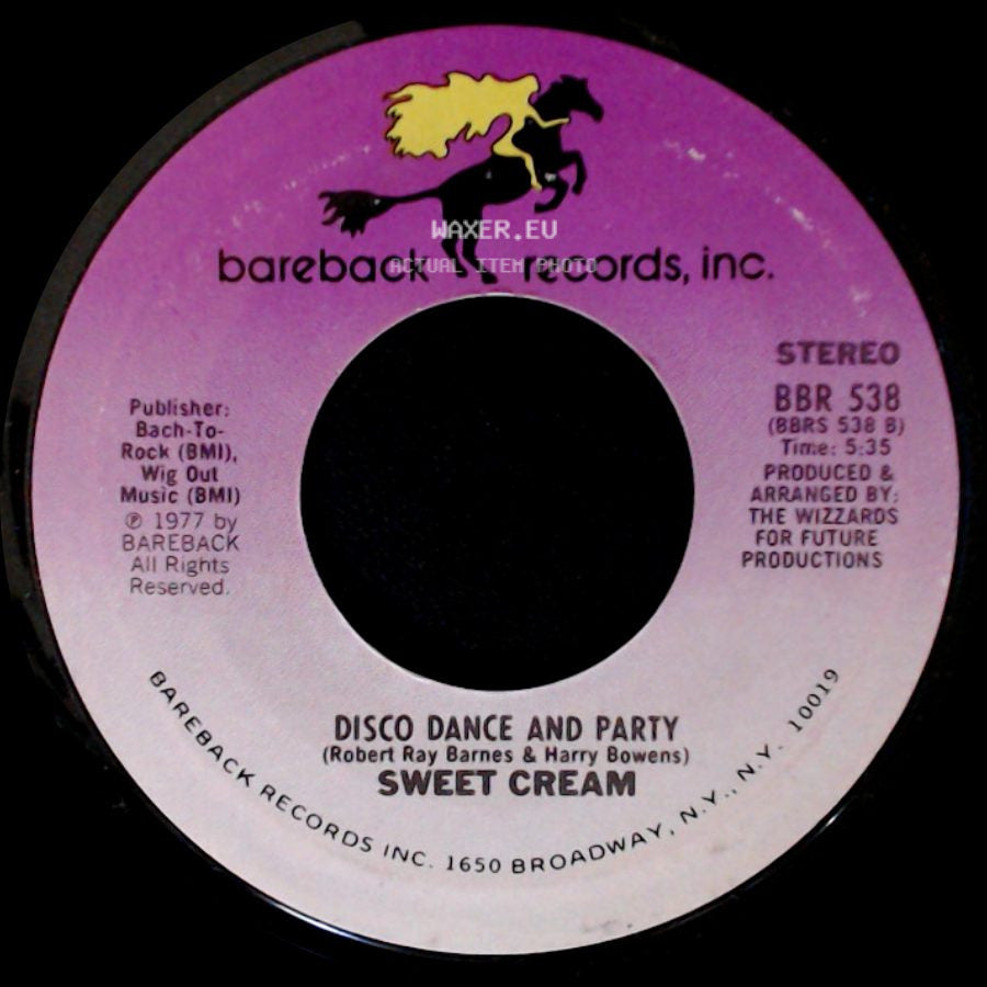 Sweet Cream - I Don't Know What I'd Do (If You Ever Left Me) / Disco Dance And Party side B