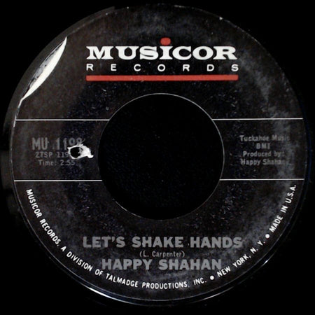 Happy Shahan - Where's My Baby Tonight / Let's Shake Hands side B