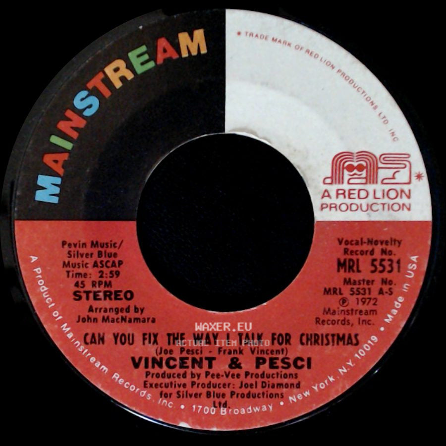 Vincent & Pesci - Little People Blues / Can You Fix The Way I Talk For Christmas side B