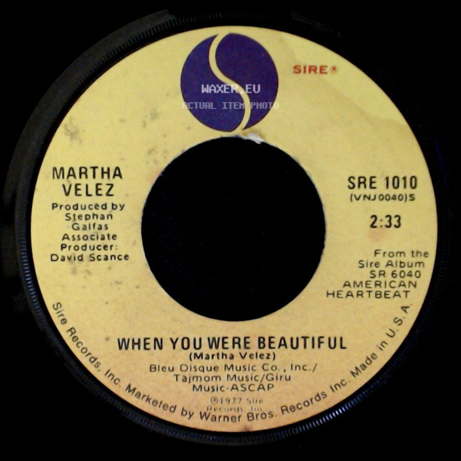 Martha Velez - When You Were Beautiful / Up To You side A
