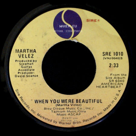 Martha Velez - When You Were Beautiful / Up To You side A