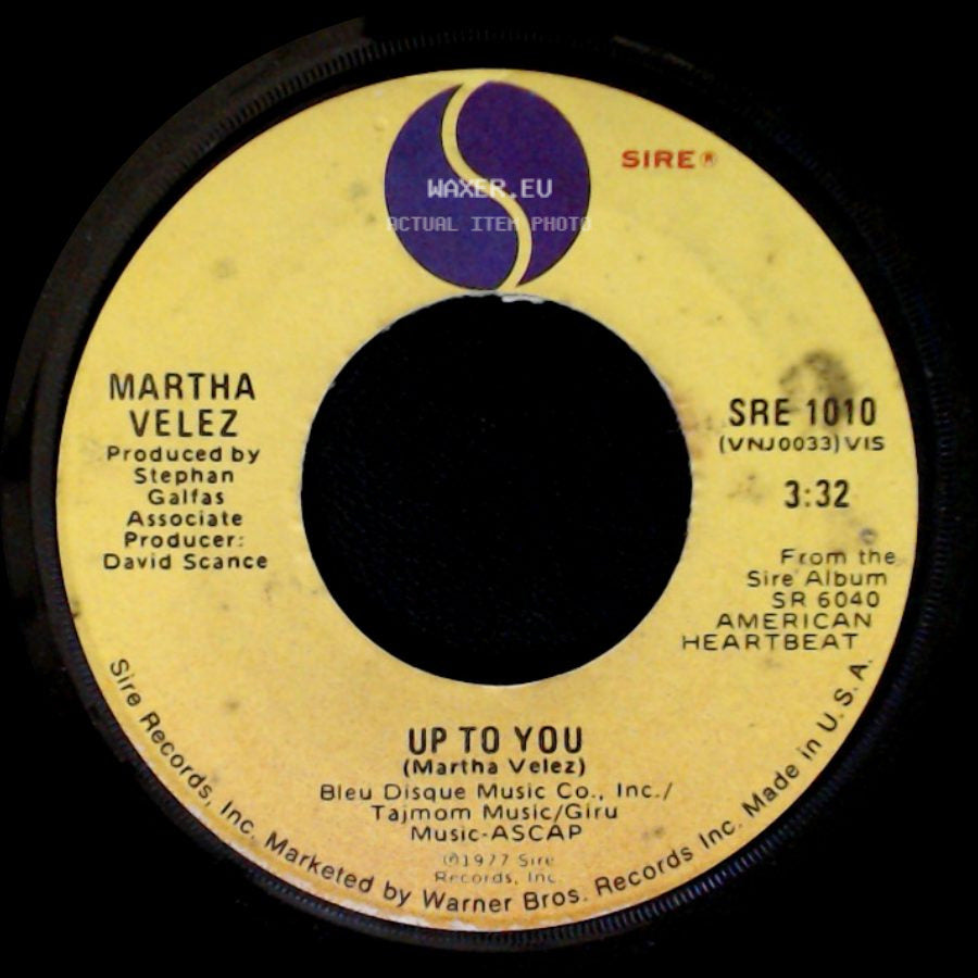 Martha Velez - When You Were Beautiful / Up To You side B