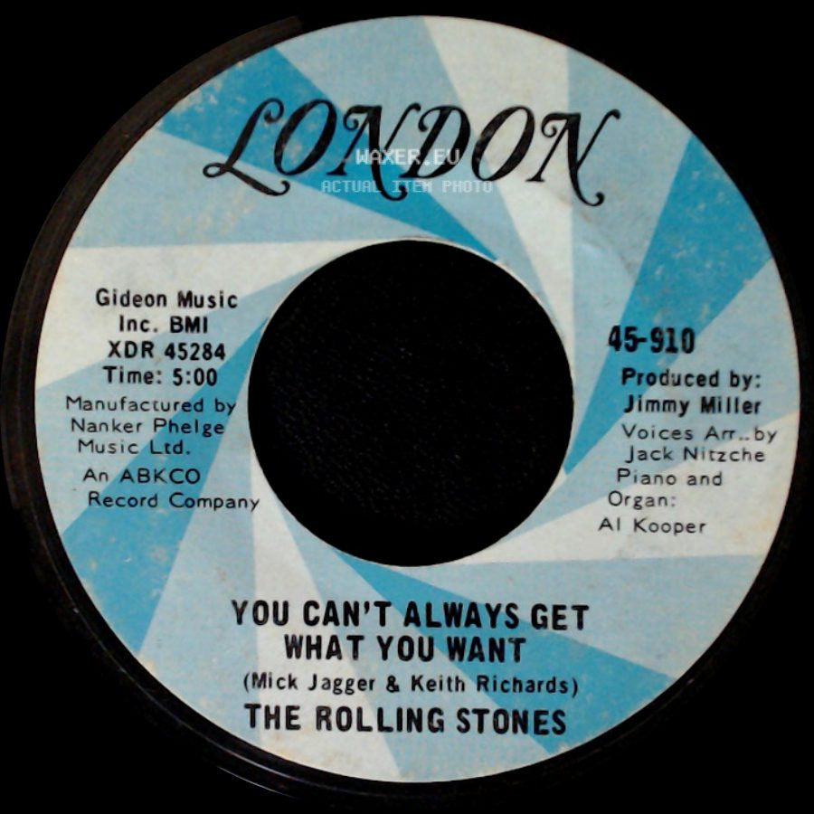 The Rolling Stones - You Can't Always Get What You Want / Honky Tonk Women side A