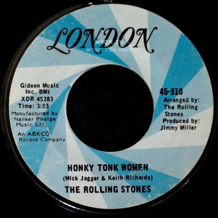 The Rolling Stones - You Can't Always Get What You Want / Honky Tonk Women side B