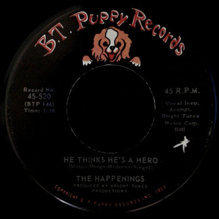 The Happenings - See You In September / He Thinks He's A Hero side B