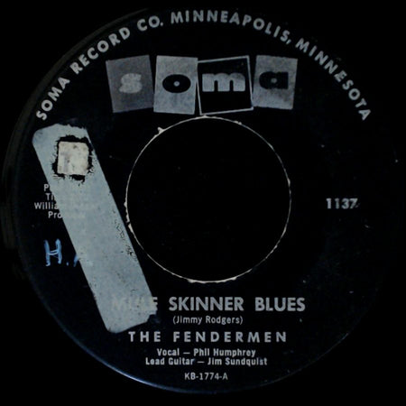The Fendermen - Torture (Sundquist - Humphrey) / More Skinner Blues side B