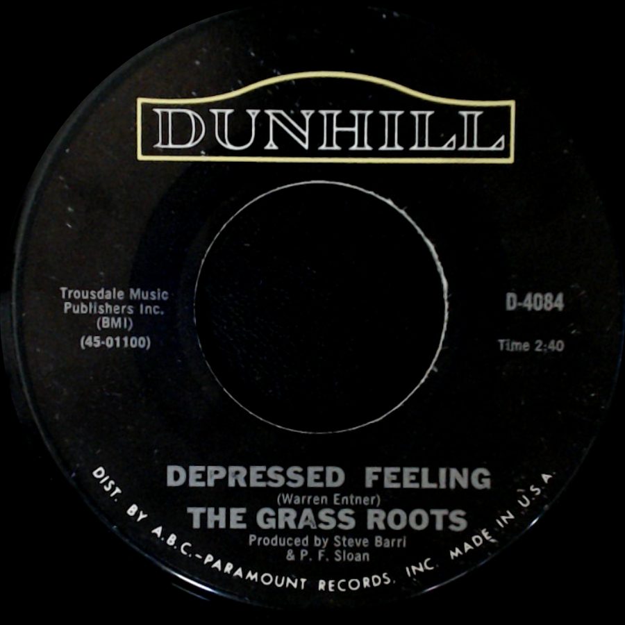 The Grass Roots - Depressed Feeling / Let's Live For Today side A