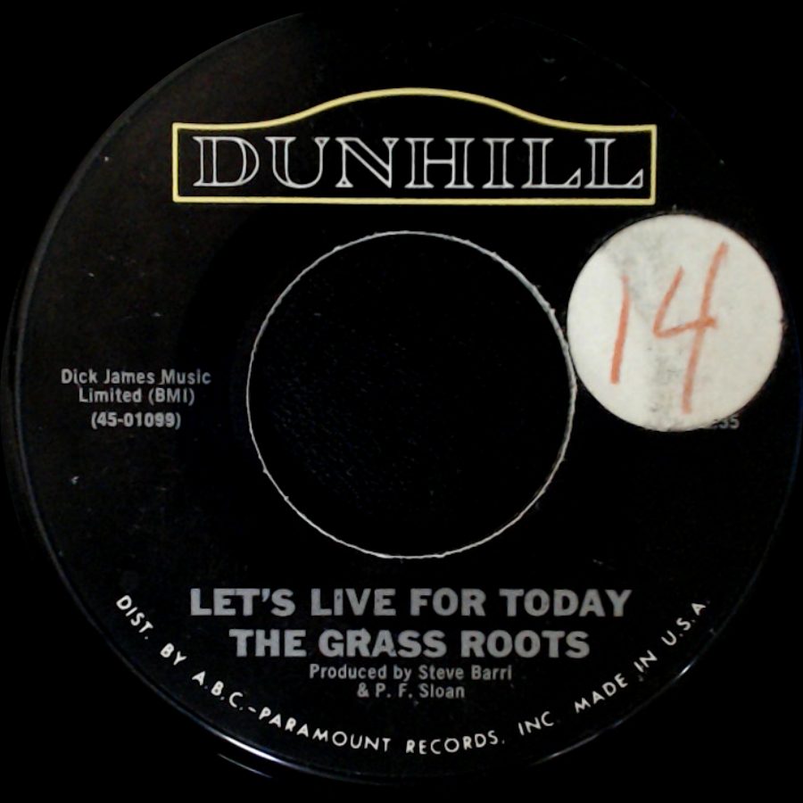 The Grass Roots - Depressed Feeling / Let's Live For Today side B