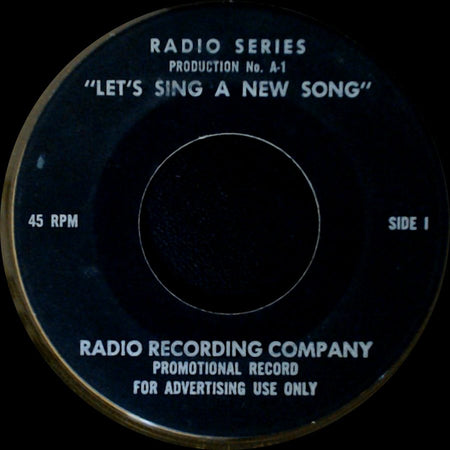 Unknown Artist - Let's Sing A New Song / Let's Sing A New Song side A