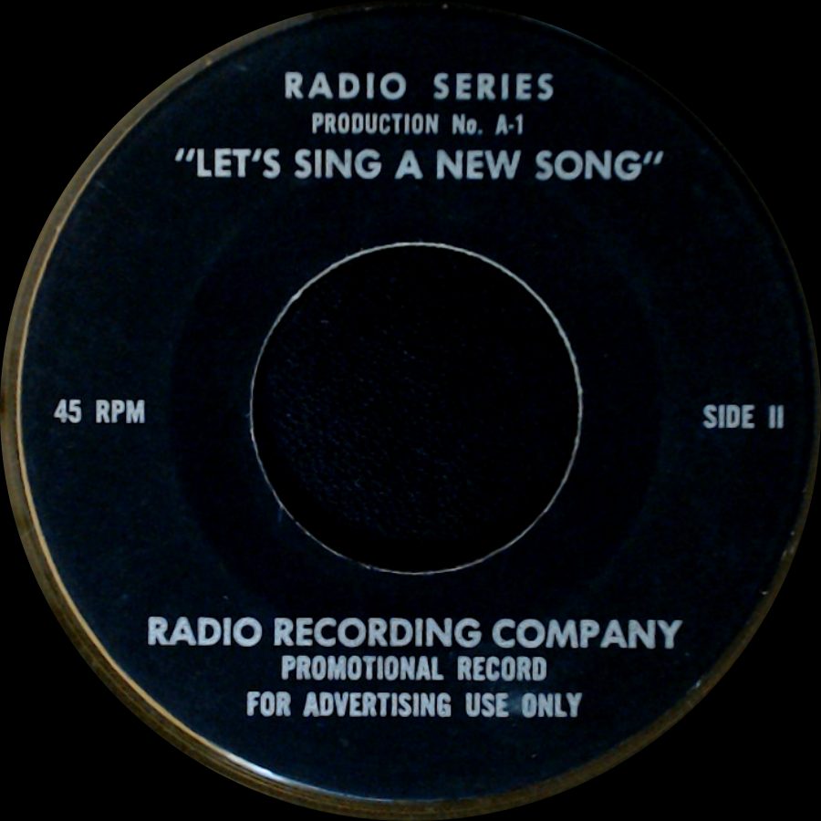Unknown Artist - Let's Sing A New Song / Let's Sing A New Song side B