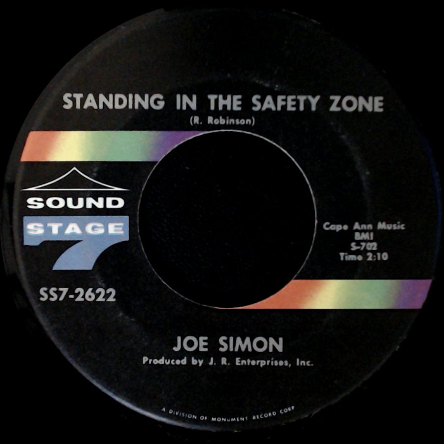 Joe Simon - Looking Back / Standing In The Safety Zone side B