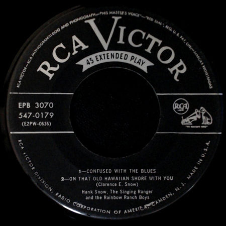 Hank Snow, The Singing Ranger And The Rainbow Ranch Boys - (I Wished Upon) My Little Golden Horseshoe / Yodeling Cowboy / Unknown Title B side B