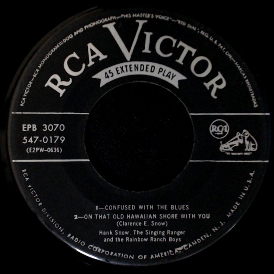 Hank Snow, The Singing Ranger And The Rainbow Ranch Boys - (I Wished Upon) My Little Golden Horseshoe / Yodeling Cowboy / Unknown Title B side B