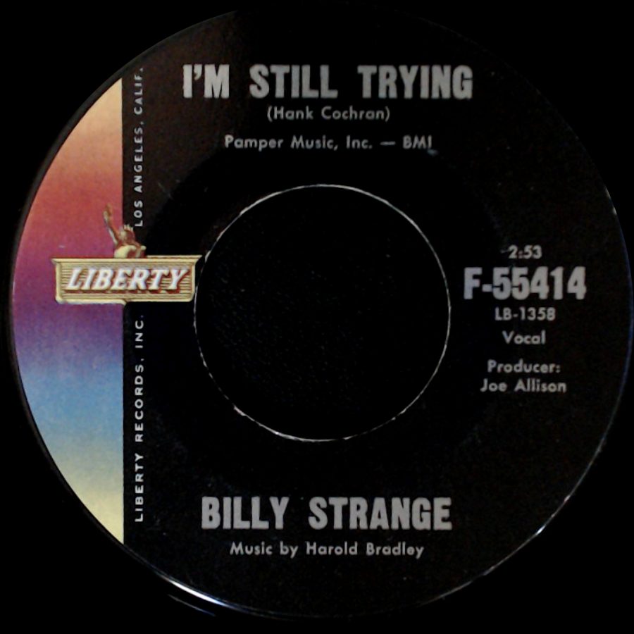 Billy Strange - Life Of Pretend / I'm Still Trying side B
