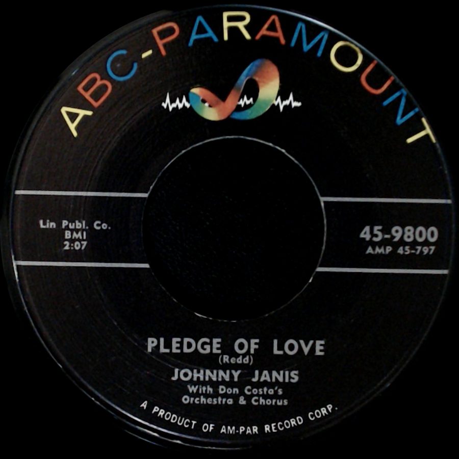 Johnny Janis - I Played The Field / Pledge Of Love side B