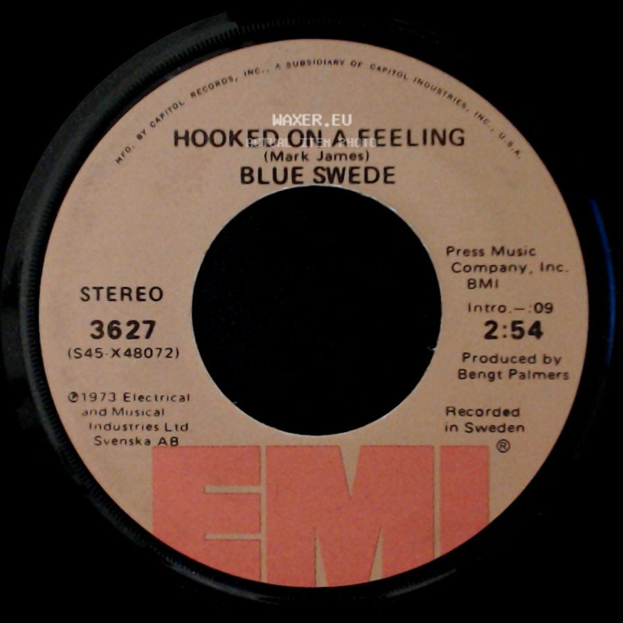 Blue Swede - Gotta Have Your Love / Hooked On A Feeling side B