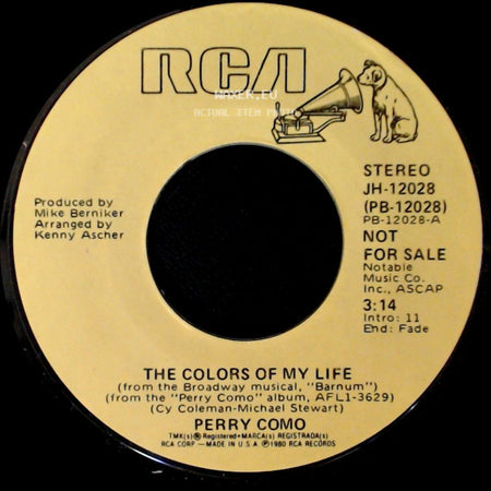 Perry Como - The Colors Of My Life / The Colors Of My Life side A