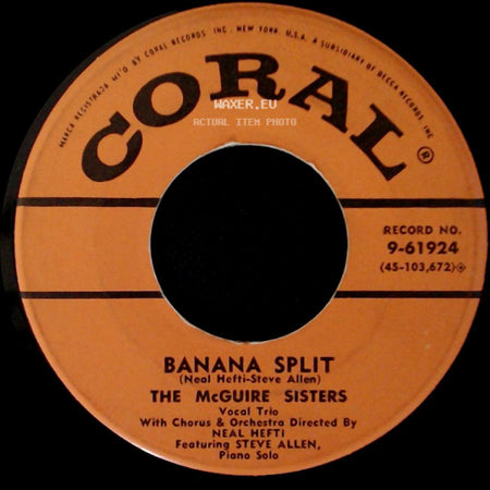 The Mcguire Sisters - Sugartime / Banana Split side B