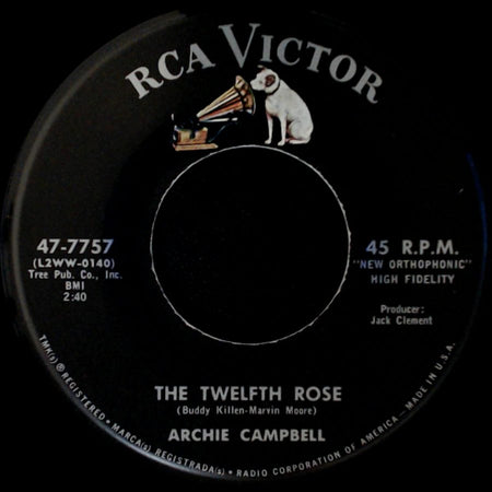 Archie Campbell - Make Friends / The Twelfth Rose side B