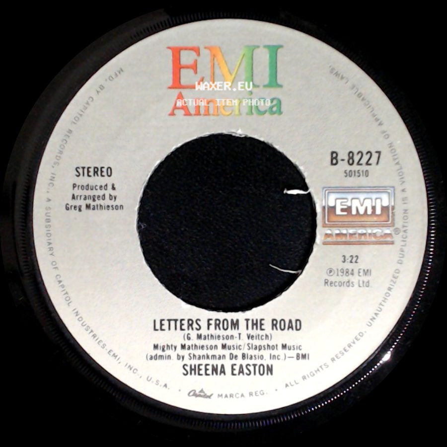 Sheena Easton - Strut / Letters From The Road side B