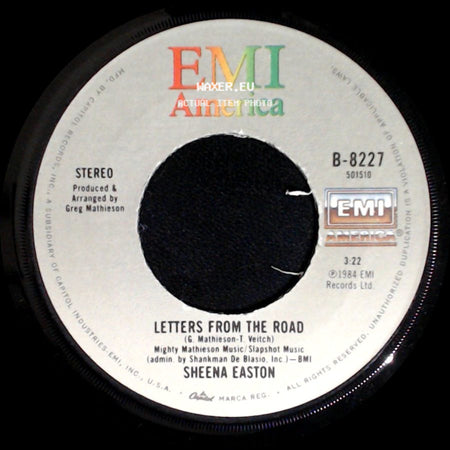 Sheena Easton - Strut / Letters From The Road side B