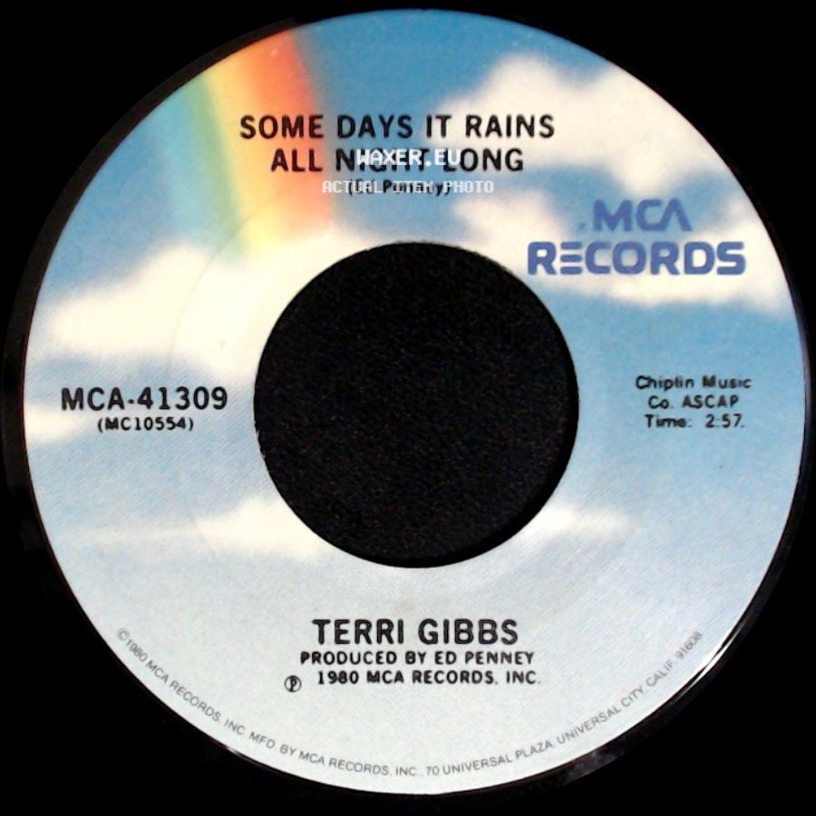 Terri Gibbs - Somebody's Knockin' / Some Days It Rains All Night Long side B