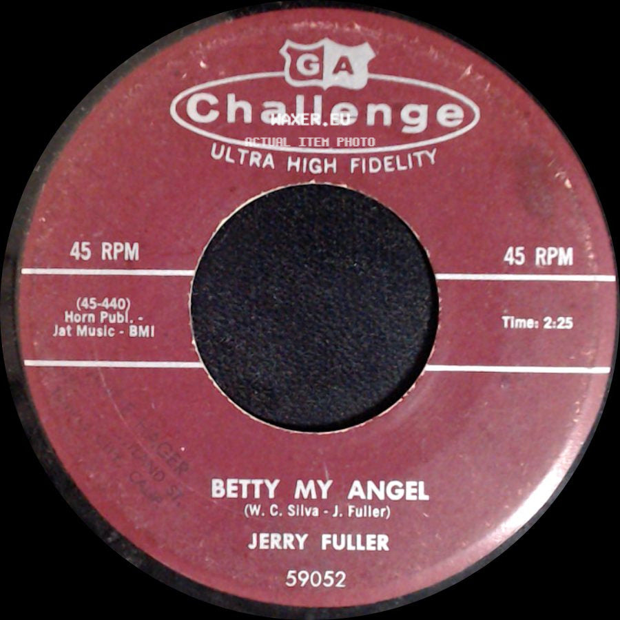 Jerry Fuller - Betty My Angel / Memories Of You side A