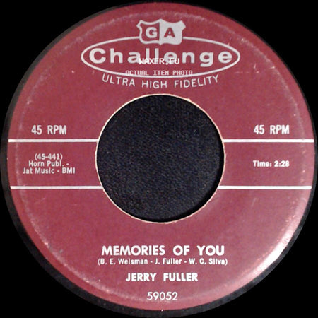 Jerry Fuller - Betty My Angel / Memories Of You side B