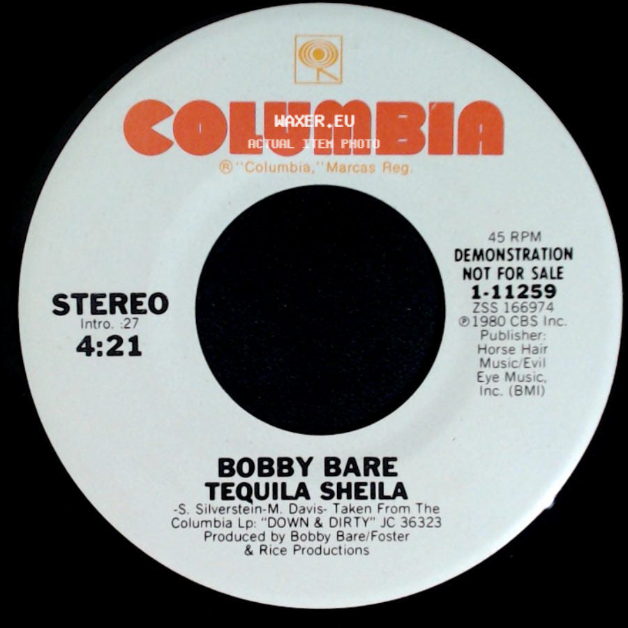 Bobby Bare - Tequila Sheila / Tequila Sheila side A
