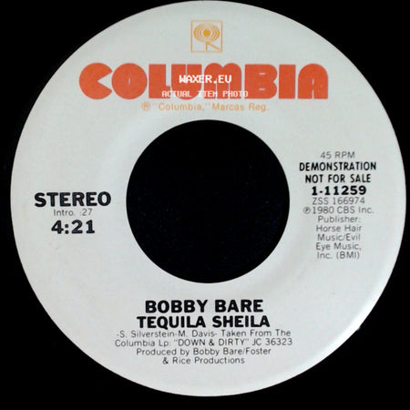 Bobby Bare - Tequila Sheila / Tequila Sheila side B