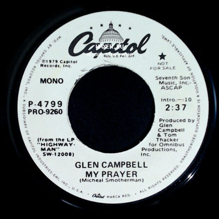 Glen Campbell - My Prayer / My Prayer side B